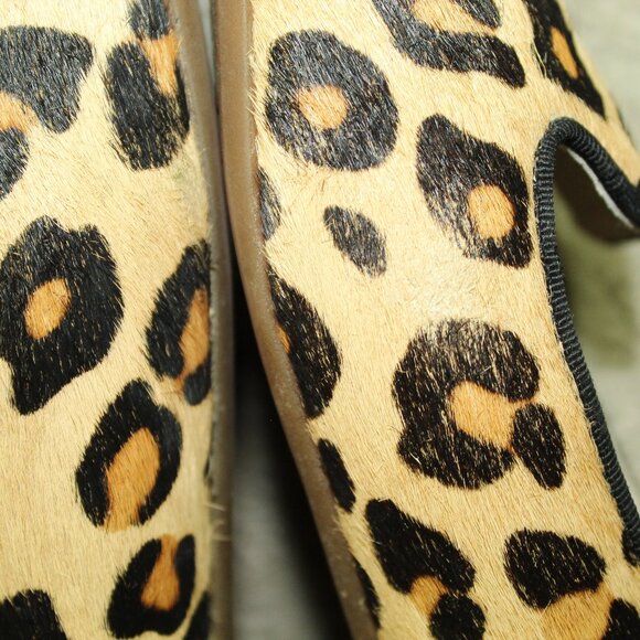 Ugg Alloway Women's 10 Calf Hair Cheetah Print Shearling Insole Round Toe Flats - Picture 8 of 8